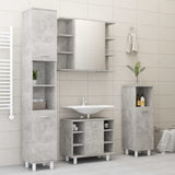 ZNTS Bathroom Mirror Cabinet Concrete Grey 80x20.5x64 cm Engineered Wood 802610