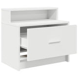 ZNTS Bedside Cabinets with Drawer 2 pcs White 51x31x47 cm 858669