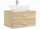 Bathroom Furniture Set Sonoma Oak Engineered Wood 3404400
