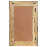 Mirror 80x50 cm Solid Mango Wood 321630