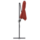 Umbrella Terracotta 372 x 198 x 243 cm Polyester and Aluminium 42003382