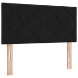 ZNTS LED Headboard Diamond Blocks Design Black 100 cm Fabric 3338202