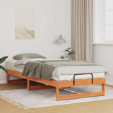 Bed Frame Brown 80 x 220 cm Solid Pine Wood 873168