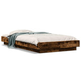 Bed Frame without Mattress Smoked Oak 100x200 cm 3281207
