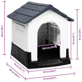 152228 Dog House Grey 57x68x66 cm Polypropylene