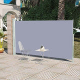 ZNTS Patio Retractable Side Awning 160x300 cm Grey 317884