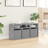 Lowboard with Drawer Concrete Grey 87 x 27.5 x 43 cm 8000583