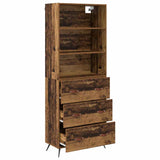 Highboard Old Wood 69.5 x 34 x 180 cm Engineered Wood 3415672