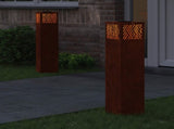 Solar LED Pathway Light 2 pcs Bronze Weathering Steel 879736