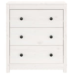 Sideboard White 70x35x80 cm Solid Wood Pine 813735