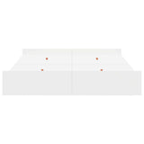 Storage Bed Frame White 150 x 200 cm Engineered wood 3335285