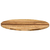 Table Top 80x3.8 cm Round Solid Wood Rough Mango 370014