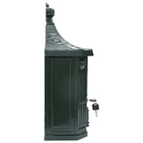 Wall Mounted Mailbox Green 40.5 x 16 x 45 cm Cast Aluminum 42023500