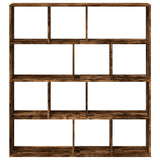 Book Cabinet Smoked Oak 132x29x141.5 cm Engineered Wood 3310311