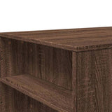 Coffee Table Brown Oak 102x55x42 cm Engineered Wood 831860