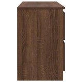 ZNTS TV Cabinet Brown Oak 100x35x54 cm Engineered Wood 861811