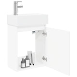 Bathroom Vanity Unit with Tap White 45.5 x 22.5 x 84 cm 889461