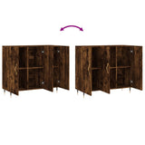 Sideboard Smoked Oak 90x34x80 cm Engineered Wood 828089