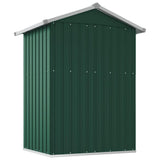 Garden Shed Green 126x97.5x177 cm Galvanised Steel 316233