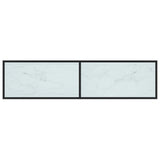 TV Cabinet White Marble 160x40x40.5 cm Tempered Glass 331720