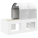 Bed with Tunnel 3 pcs Artisian Oak and White Engineered Wood 3423515
