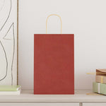 ZNTS Paper Bags 250 pcs with Handles Red 21x11x31 cm 4101756