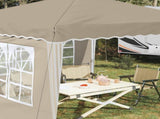 Pop-up Party Tent 288 x 288 x 245 cm Cream Oxford Fabric 42019757