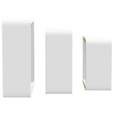 323952 Wall Cube Shelves 3 pcs White MDF