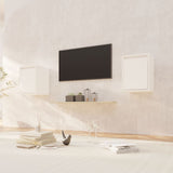 Wall Cabinets 2 pcs White 30x30x40 cm Solid Wood Pine 813478