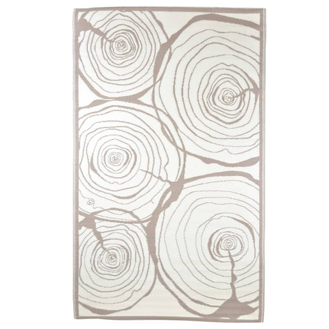 ZNTS Esschert Design Outdoor Rug 240x150cm Growth Rings 433911