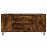 Coffee Table Smoked Oak 102x44.5x50 cm Engineered Wood 831001