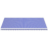 Replacement Fabric for Awning Blue and White 6x3.5 m 311924