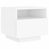 Bedside Cabinets with LED Lights 2 pcs White 40x39x37 cm 836799