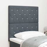 Headboard with Headboard Dark Grey 80 cm Faux Leather 3337741