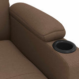 Recliner Chair Brown Fabric 339106