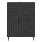 Sideboard with Drawer Black 66 x 34.5 x 89.5 cm Engineered Wood 894856