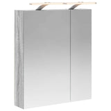 Bathroom Mirror Cabinet Grey Sonoma 60 x 14.5 x 70 cm 889068
