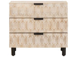 Bedside Cabinet White 50 x 33 x 62 cm Solid Mango Wood 4017873