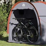 Bike Storage Tent with Roof Grey and Orange 210 x 90 x 174 cm 42001004