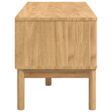 Hallway Bench FLORO Wax Brown 115 x 40 x 45 cm Solid Pine Wood 42011243