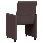 Dining Chairs 2 pcs Dark brown 57 x 66 x 94 cm Fabric 42017811