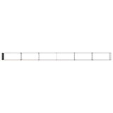 Raised Garden Bed Brown 600 x 40 x 55 cm cold-rolled steel 8006300