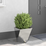 Planter 2 pcs Silver 40 x 40 x 40 cm Stainless Steel 883831