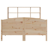 Bookcase Bed without Mattress 150x200 cm King Size Solid Wood Pine 3323101