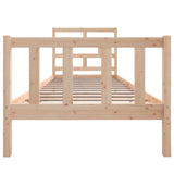3101333 Bed Frame without Mattress Solid Wood 90x200 cm