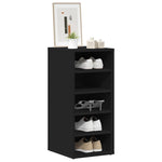 Shoe Cabinets 2 pcs Black 31.5x35x70 cm Engineered Wood 808984
