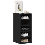Shoe Cabinets 2 pcs Black 31.5x35x70 cm Engineered Wood 808984