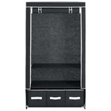 Wardrobe Black 87x49x159 cm Fabric 282457