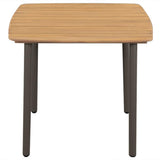 Dining Set Grey Solid acacia wood Medium Stackable 3072486