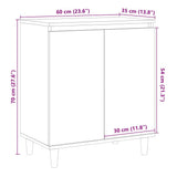 Sideboard Old Wood 60x35x70 cm Engineered Wood 856476